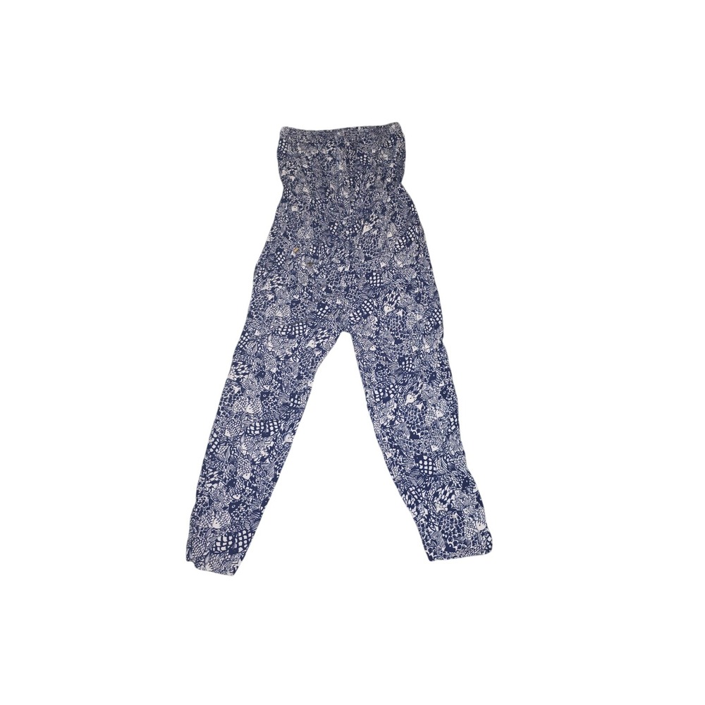 Lilly Pulitzer for Target Blue White Fish Print Strapless Jumpsuit XXL Plus Size - Picture 5 of 6